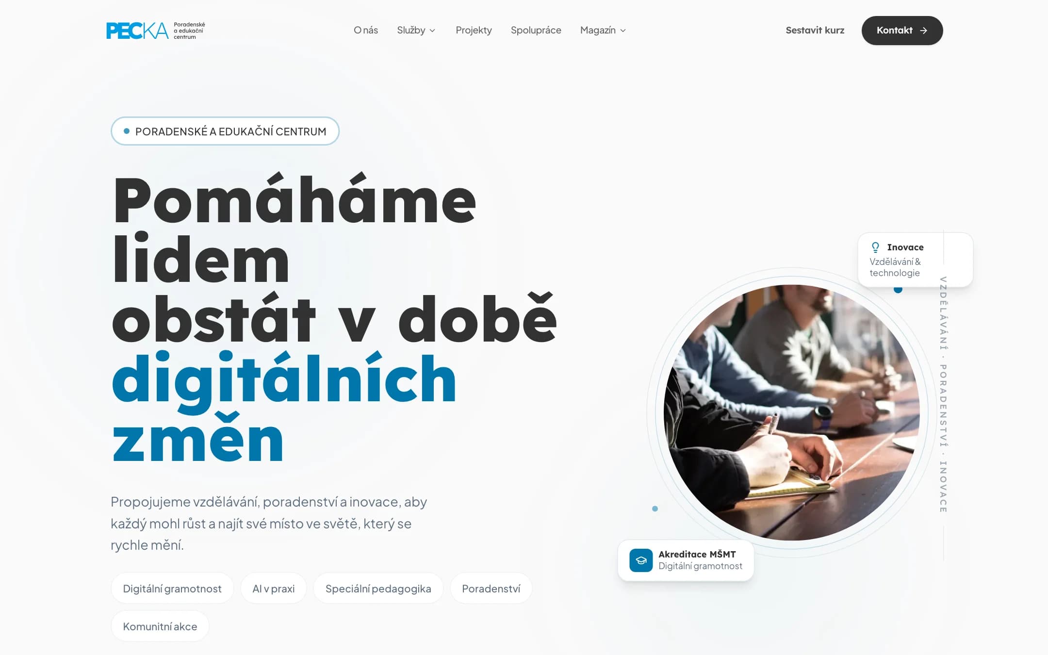 PECKA — poradenské a edukační centrum pro éru digitálních změn