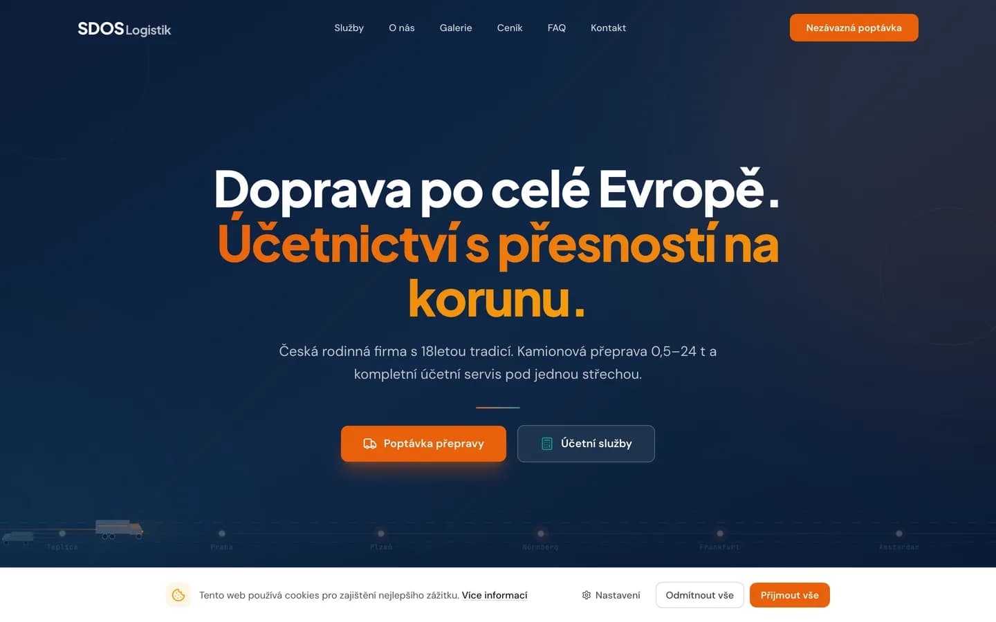 Webová vizitka pro účetní firmu — Sdos.cz